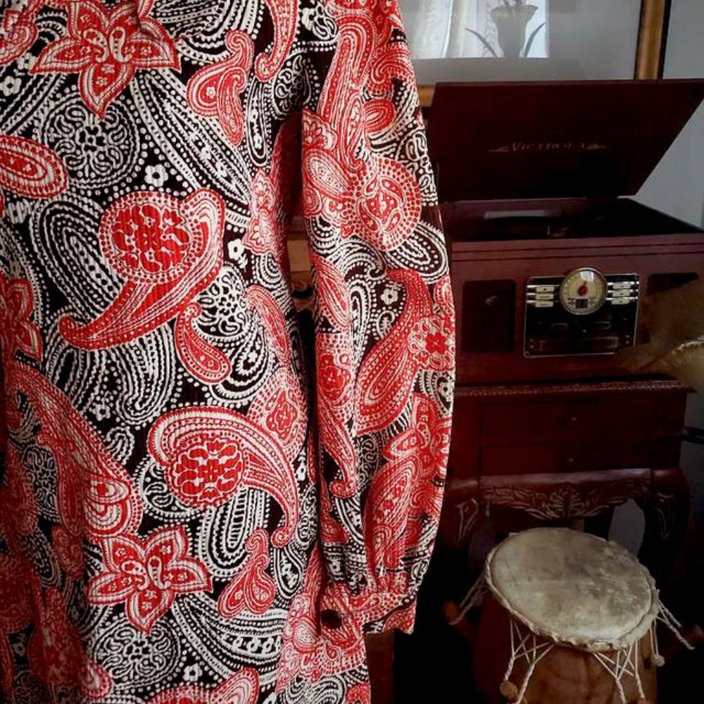 Vintage 60s Dog Ear Collar Mini Dress - Picture 4 of 5